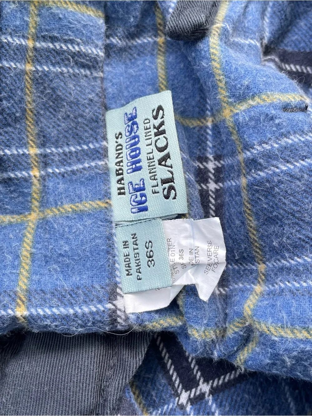 Haband’s Ice House flannel lined slacks pants size 30 short